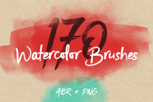170 Watercolor Brushes Pack for Photoshop: A Designer's Toolkit
