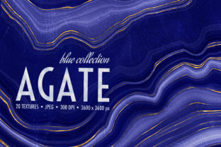 Blue & Gold Agate Geode Textures: A Designer's Gem