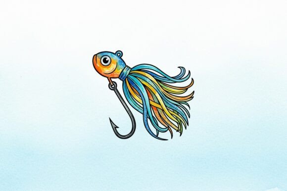 Bring Nature to Your Projects with Fishing Lure Watercolor Art