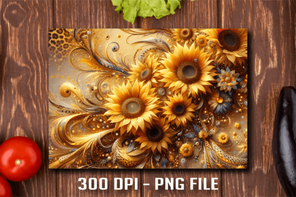 Cheetah Sunflower Gold: Your Next Signature Cutting Board Design