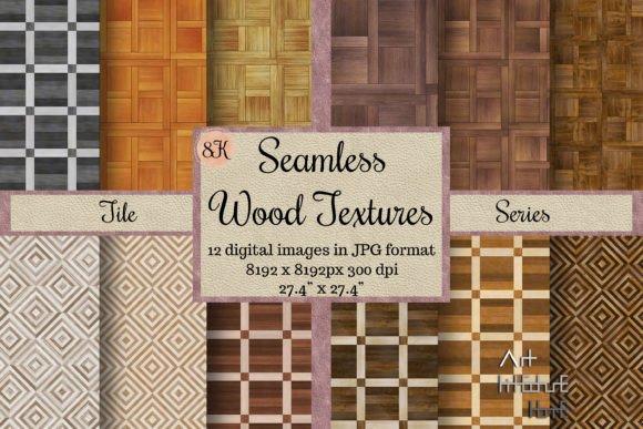 Elevate Your Designs with 12 Seamless 8K Tile Wood Textures
