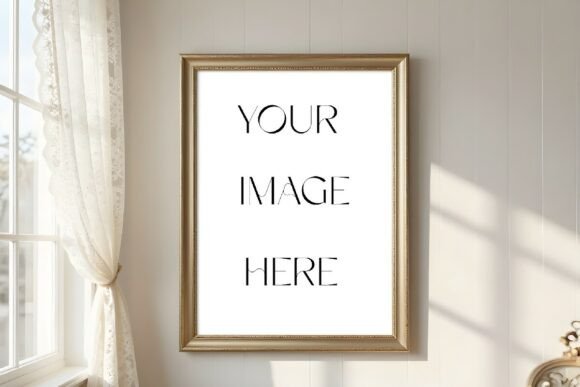Elevate Your Work with an Elegant Champagne Gold Portrait Frame