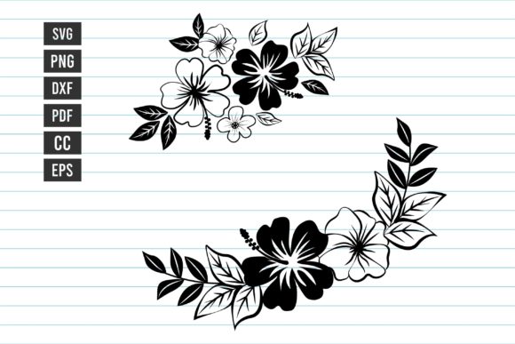 Flower Svg Flower Bouquet Svg Hibiscus: Floral Design Assets