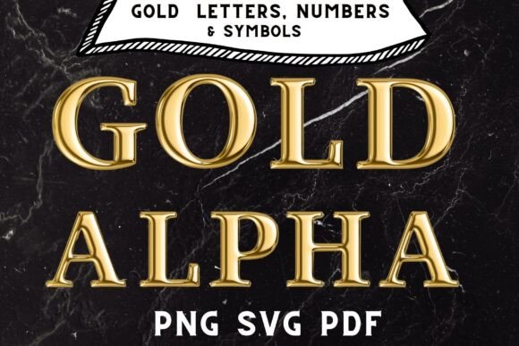 Gold Chrome Alphabet Letters Set: The Ultimate Design Asset
