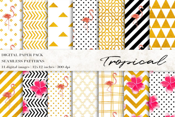Infuse Your Projects with Island Life: A Guide to Watercolor Tropical Digital Papers