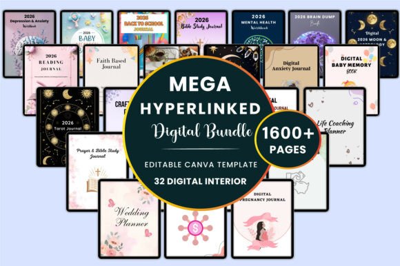 Mega Hyperlinked Digital Bundle: Your All-in-One 2026 Planner