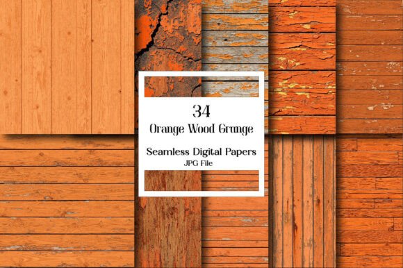 Orange Wood Grunge Textures: An Organic Design Foundation